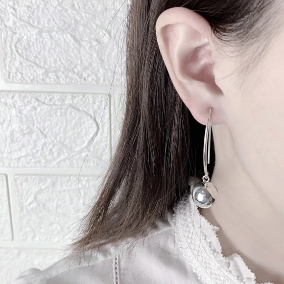 Sterling Silver Drop Earrings - Picture 1 of 8